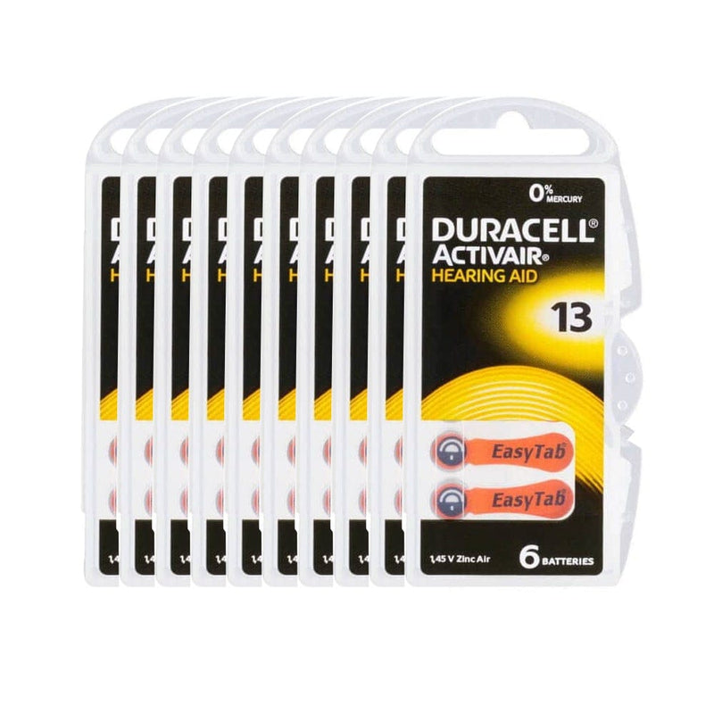 Duracell Hörgerätebatterien 60 Stück Duracell Activair 13 Hörgerätebatterien