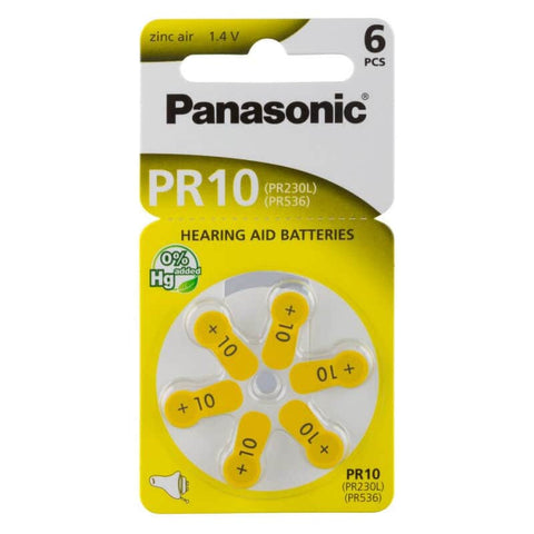 Hörgerätebatterien Panasonic PR 10