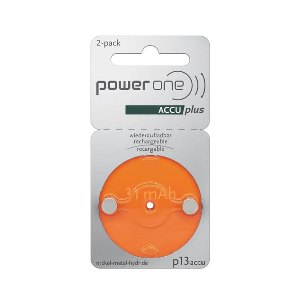 Power One Hörgerätebatterien Power One ACCU plus p13 - Hörgerätebatterien